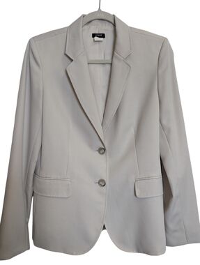 Vintage J Crew Blazer 100% Wool Made In Japan Two Button Taupe / Tan Sz 10